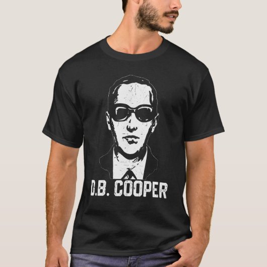 D B クーパー スカイダイビング 空中強盗 ハイジャック 私はDBクーパー Tシャツ (正面)
