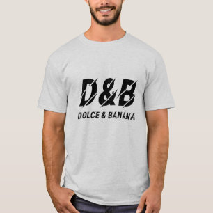 D & B ドルチェとバナナ バおもしろいナナ Tシャツ