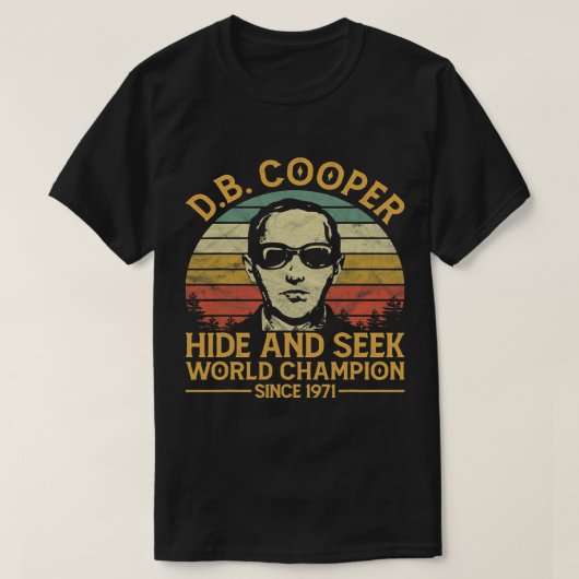 D.B. Coopers Hide And Seek Champion 1971年Db以降 Tシャツ (デザイン正面)