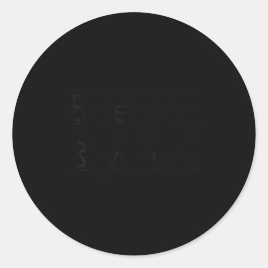 D B Is For Bryson Name Student Kindergarten ラウンドシール (正面)