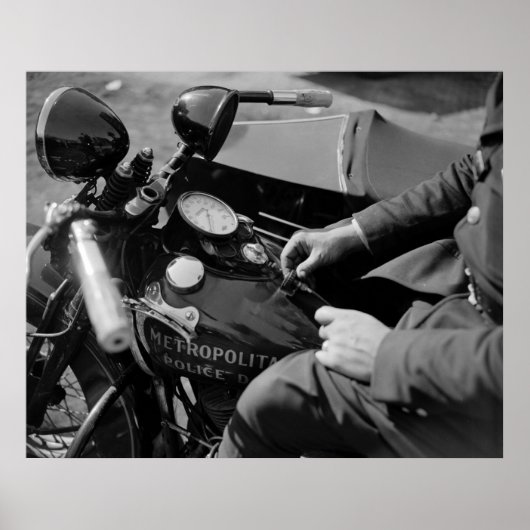 D.C. Motorcycle Cop, 1930s ポスター (正面)