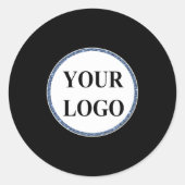 D Christmas Gift Ized Idea Logo Baby  ラウンドシール (正面)