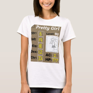 D&Dのキャラクター(かわいらしい女の子) Tシャツ