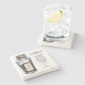 D&Dスーペリアヒーリングポーション：大理石コースター ストーンコースター (横)