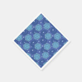 D&DバースデーパーティーブルーD20サイコロペーパーナプキン スタンダードカクテルナプキン (角)
