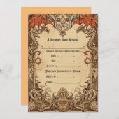 D&Dファンタジー結婚式招待状 シーズンカード (正面/裏面)