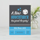 D&Dベビー誕生発表ブルーボーイ 案内状 (スタンド正面)