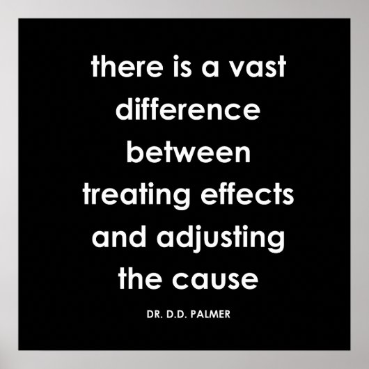 D.D.パーマー – カイロプラクティック引用文シリーズプリント ポスター (正面)