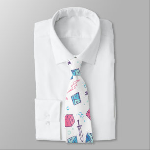 D&D NeckTie、かわいいD20サイコロ、ダンジョンマスターギフト ネクタイ