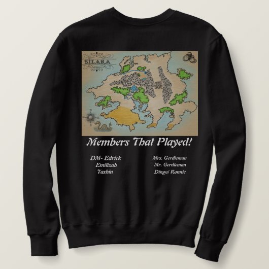 D&D Sweater!  スウェットシャツ (デザイン裏面)