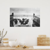 D-Day'のビーチのストー絵画ミング ポスター (キッチン)