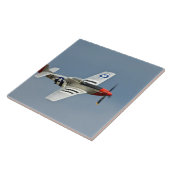 D-DayマーキングのP-51Dマスタング戦闘機 タイル (側面)