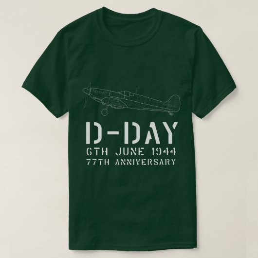 D DAY世界大戦2作戦第77回アニバー大公 Tシャツ (デザイン正面)