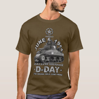 D-Day退役軍人デーHVSSシャーマン Tシャツ