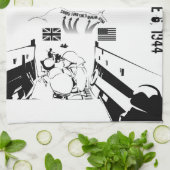 D-DAY 1944年6月6日 キッチンタオル (折り畳み)