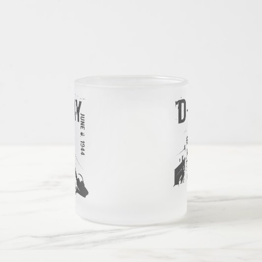 D-DAY 1944年6月6日 フロストグラスマグカップ (中央)