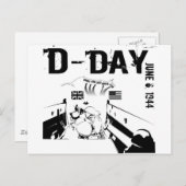 D-DAY 1944年6月6日 ポストカード (正面/裏面)