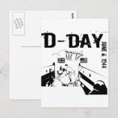 D-DAY 1944年6月6日 ポストカード (正面/裏面)