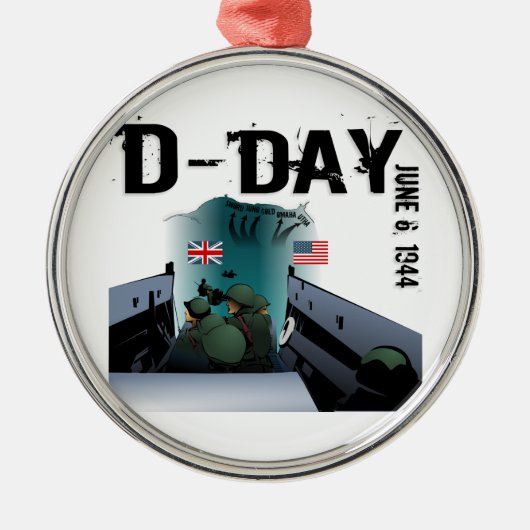 D-DAY 1944年6月6日 メタルオーナメント (正面)