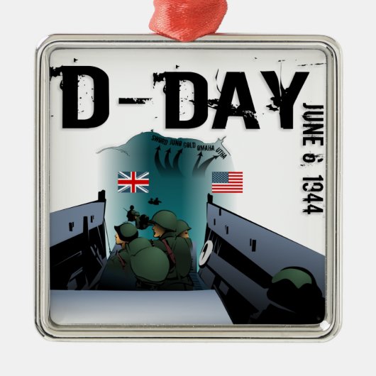 D-DAY 1944年6月6日 メタルオーナメント (正面)