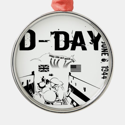 D-DAY 1944年6月6日 メタルオーナメント (正面)