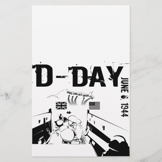 D-DAY 1944年6月6日 便箋 (正面)