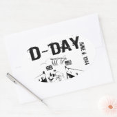 D-DAY 1944年6月6日 楕円形シール (封筒)