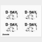D-DAY 1944年6月6日 楕円形シール (シート)