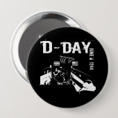 D-DAY 1944年6月6日 缶バッジ (正面&裏面)