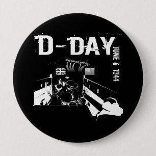 D-DAY 1944年6月6日 缶バッジ