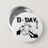 D-DAY 1944年6月6日 缶バッジ (正面&裏面)