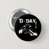D-DAY 1944年6月6日 缶バッジ (正面&裏面)