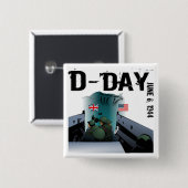 D-DAY 1944年6月6日 缶バッジ (正面&裏面)
