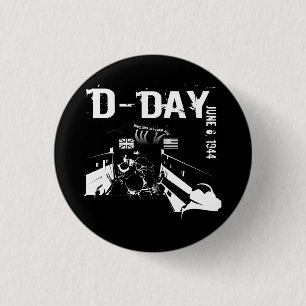 D-DAY 1944年6月6日 缶バッジ