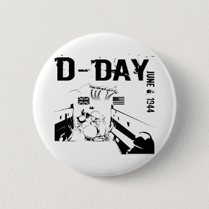 D-DAY 1944年6月6日 缶バッジ