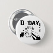 D-DAY 1944年6月6日 缶バッジ (正面&裏面)