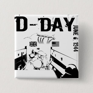 D-DAY 1944年6月6日 缶バッジ