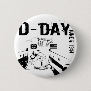 D-DAY 1944年6月6日 缶バッジ