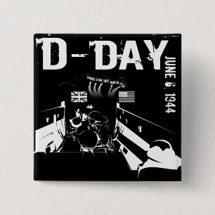 D-DAY 1944年6月6日 缶バッジ