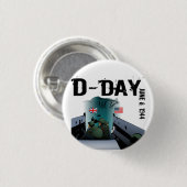 D-DAY 1944年6月6日 缶バッジ (正面&裏面)