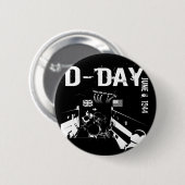 D-DAY 1944年6月6日 缶バッジ (正面&裏面)
