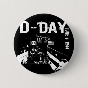 D-DAY 1944年6月6日 缶バッジ