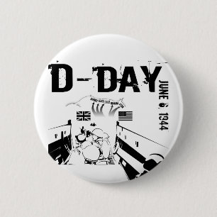 D-DAY 1944年6月6日 缶バッジ