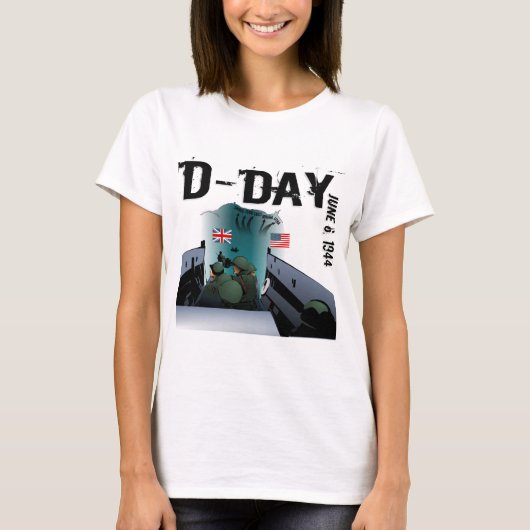 D-DAY 1944年6月6日 Tシャツ (正面)