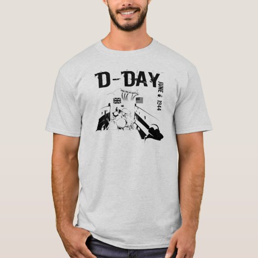D-DAY 1944年6月6日 Tシャツ (正面)