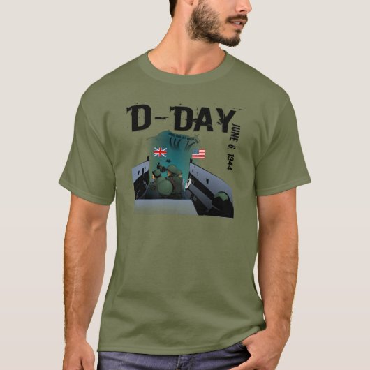 D-DAY 1944年6月6日 Tシャツ (正面)