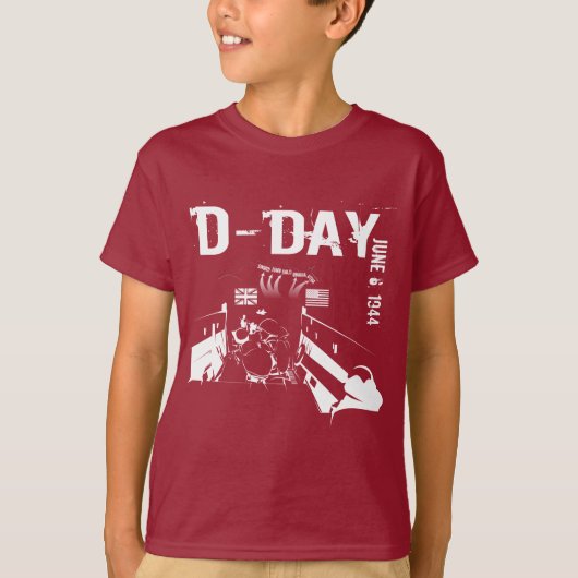 D-DAY 1944年6月6日 Tシャツ (正面)