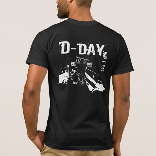 D-DAY 1944年6月6日 Tシャツ (裏面)
