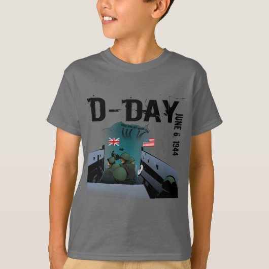 D-DAY 1944年6月6日 Tシャツ (正面)