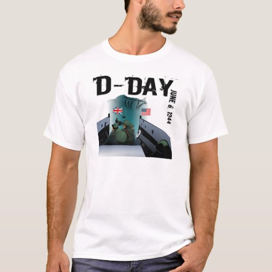 D-DAY 1944年6月6日 Tシャツ (正面)